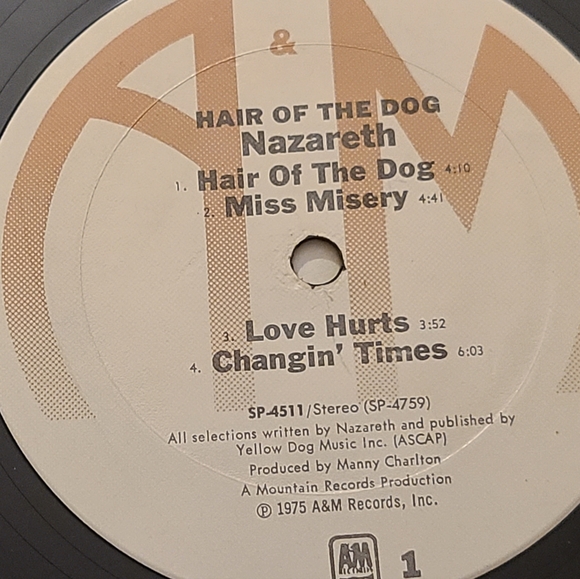 Nazareth Hair of the Dog vintage vinyl GUC - Picture 8 of 9